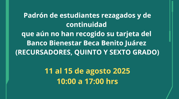 Becas padrón agosto